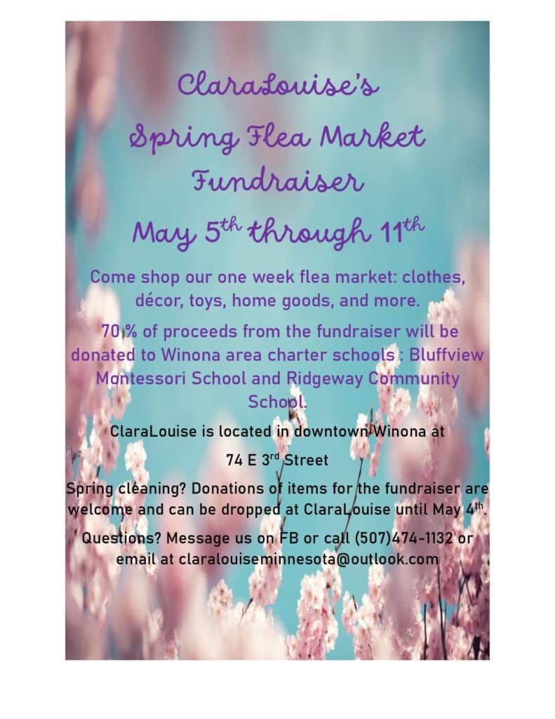 Claralouise Fundraiser Page 001 - Bluffview Montessori School