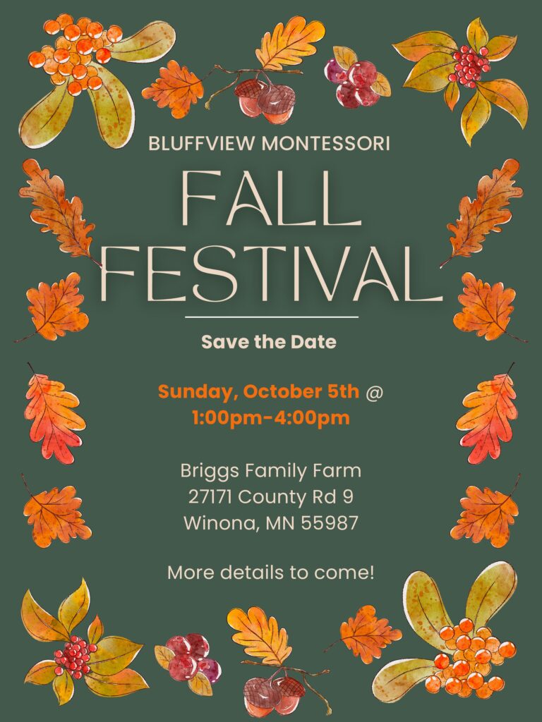 Green Creative Fall Festival Poster 1 1 pdf - Bluffview Montessori School