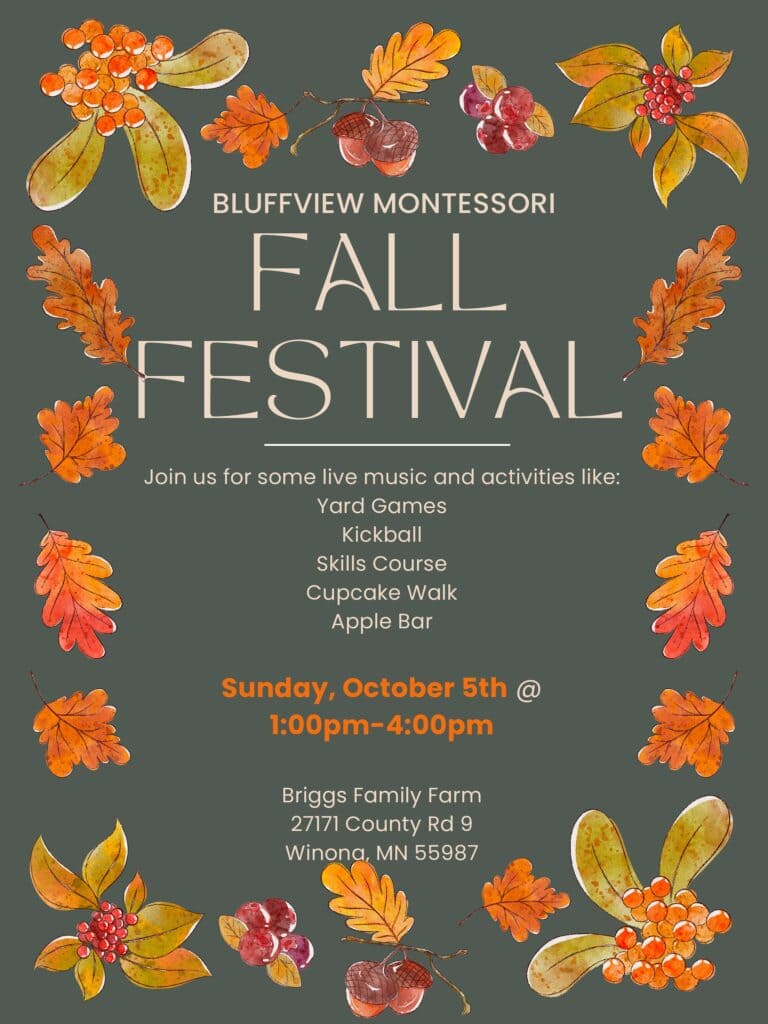 Green Creative Fall Festival Poster 2 2 Pdf - Bluffview Montessori School