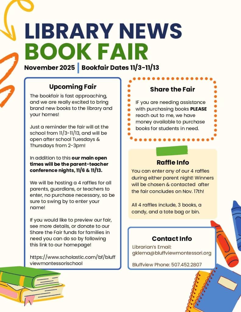 Library Newsletters Oct (3) Library Newsletters Oct 3 Pdf - Bluffview Montessori School